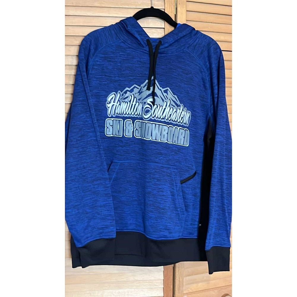 PENNANT SPORTSWEAR Ski Snowboarding Pull Over Hoodie Blue Sz M Outdoors Gear